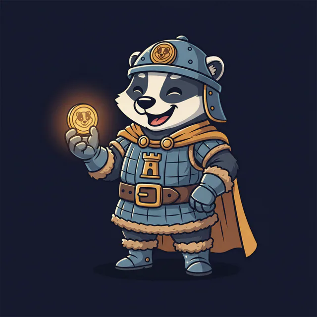 Ironclad the badger sentinel — Fortress Fortune's mascot